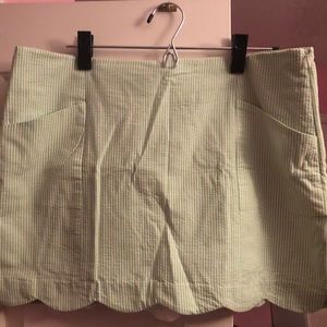 Lilly Pulitzer Seersucker Scalloped January Skort